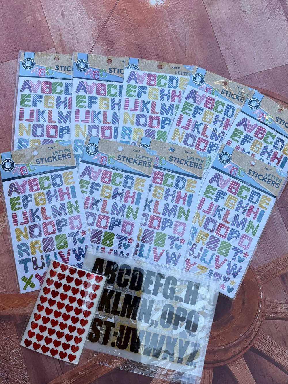 Multicolor Alphabet Letter Stickers - Decorative Lettering for Crafts